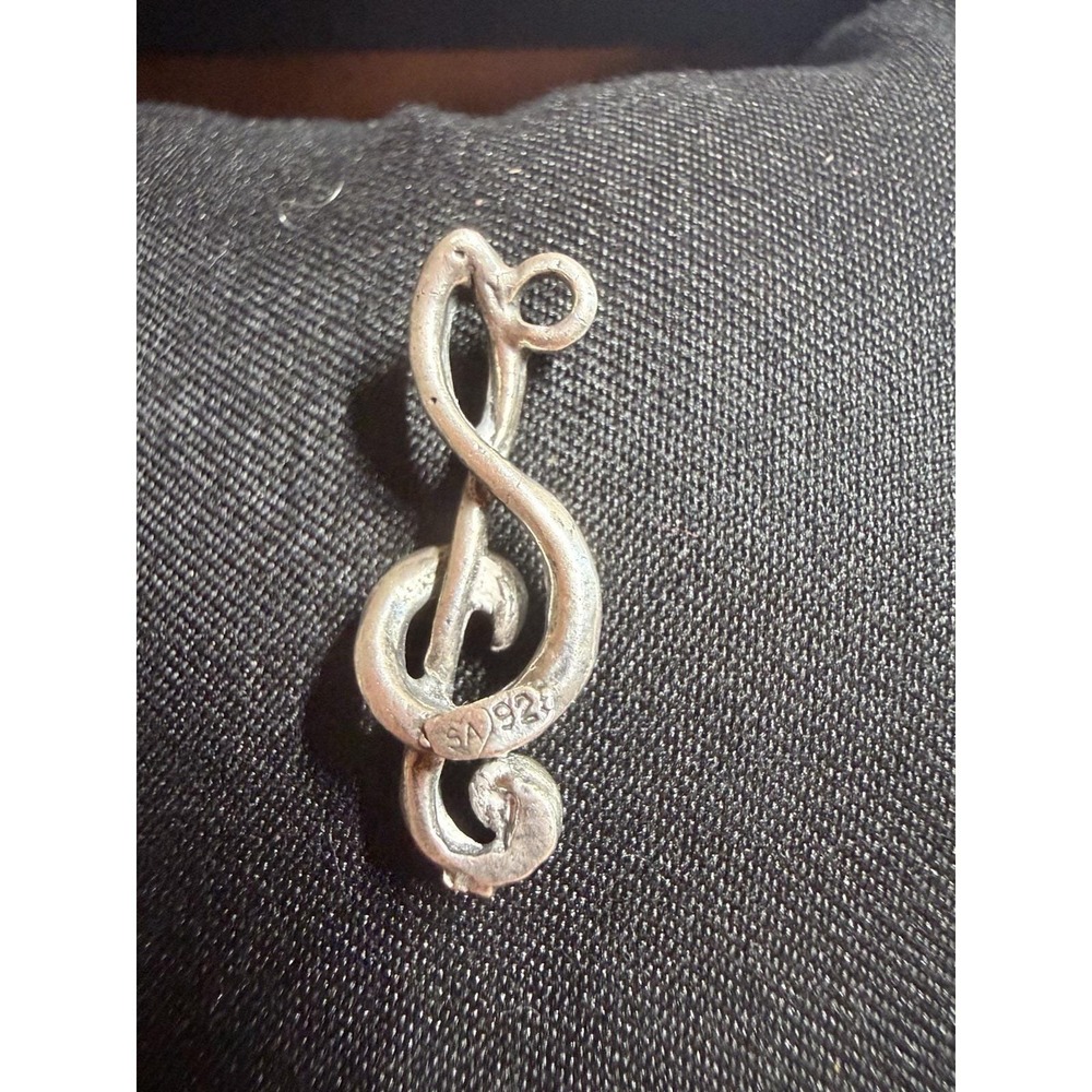 Sterling Silver Musical Treble Clef Charm